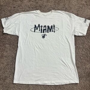 Miami Heat Crew Neck T-Shirt - White